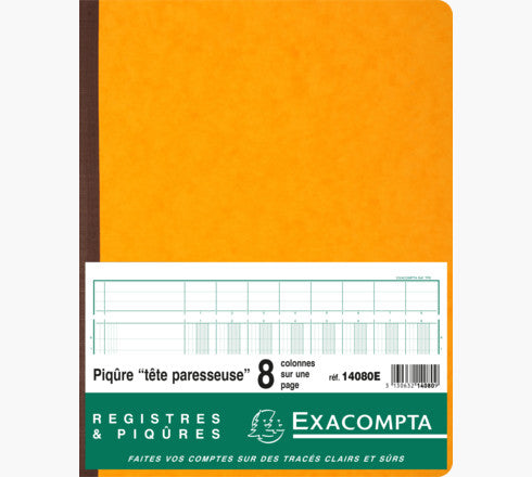 Exacompta Spaltenbuch – 320 × 250 mm – 40 Blatt – 110 g/m² – 31 Zeilen, mit Kopfleiste – 5 Stück