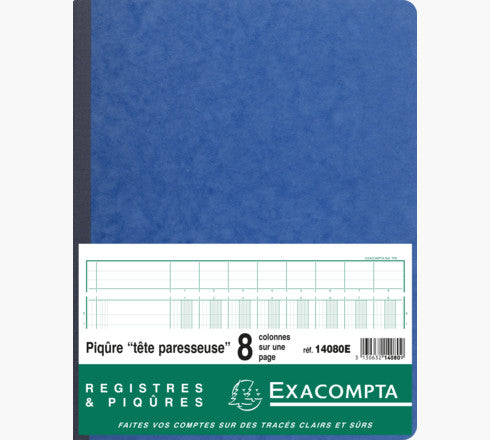 Exacompta Spaltenbuch – 320 × 250 mm – 40 Blatt – 110 g/m² – 31 Zeilen, mit Kopfleiste – 5 Stück