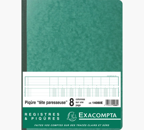 Exacompta Spaltenbuch – 320 × 250 mm – 40 Blatt – 110 g/m² – 31 Zeilen, mit Kopfleiste – 5 Stück