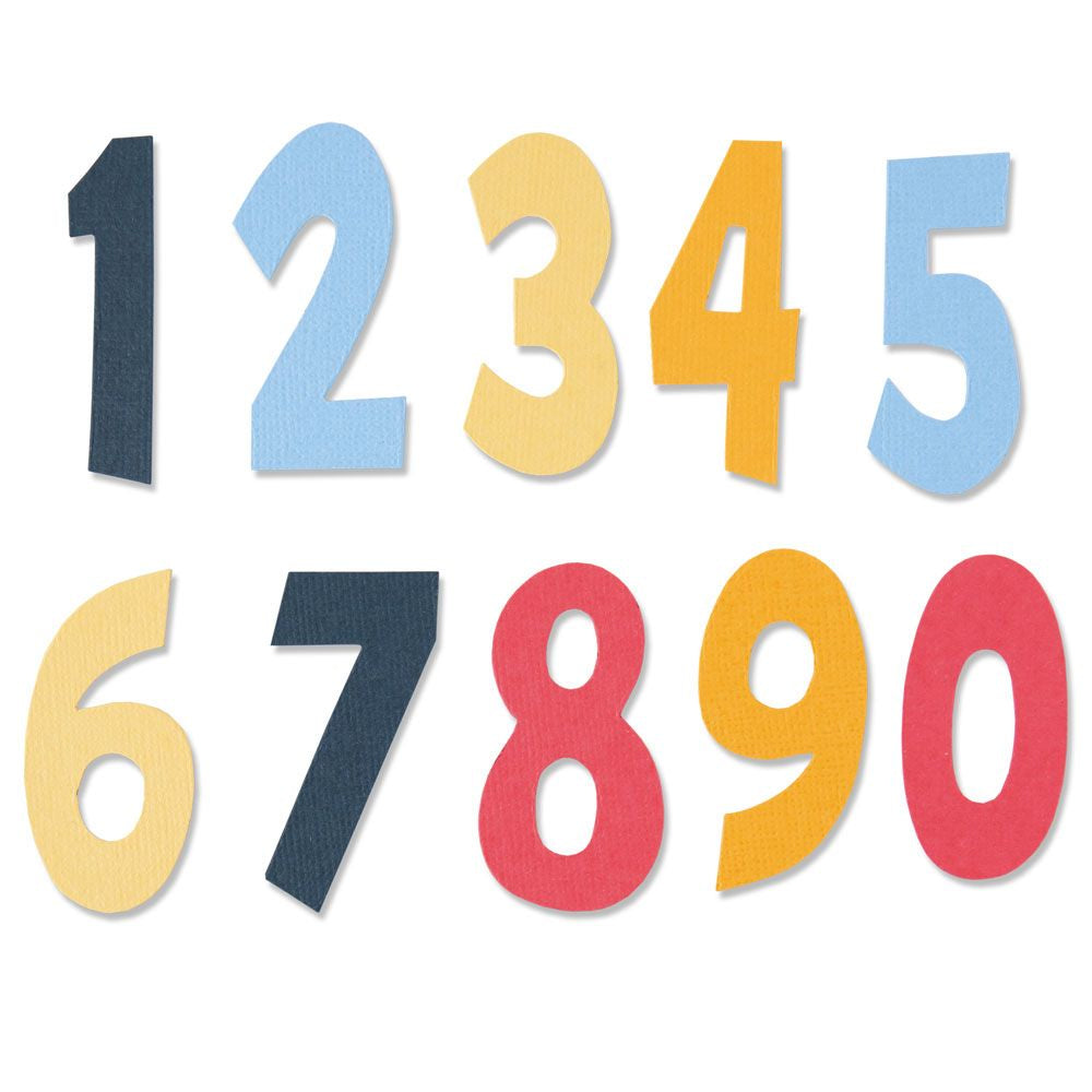 Sizzix 664485 – Stanzschablone, Zahlen