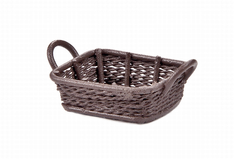 HobbyFun Mini-Utensilien-Körbchen, Metall, Braun, 3 cm, 1 Stk