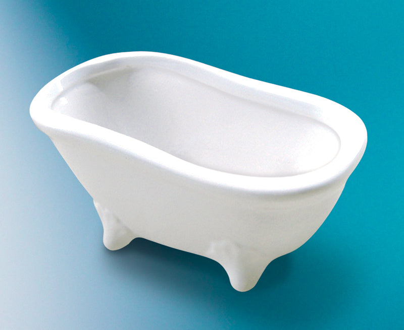 HobbyFun Porzellanfigur Badewanne, 15 × 7 × 7,2 cm