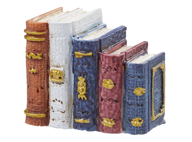 HobbyFun Bastelmaterial, Buchmotiv, Polyresin, Mehrfarbig, 4 cm