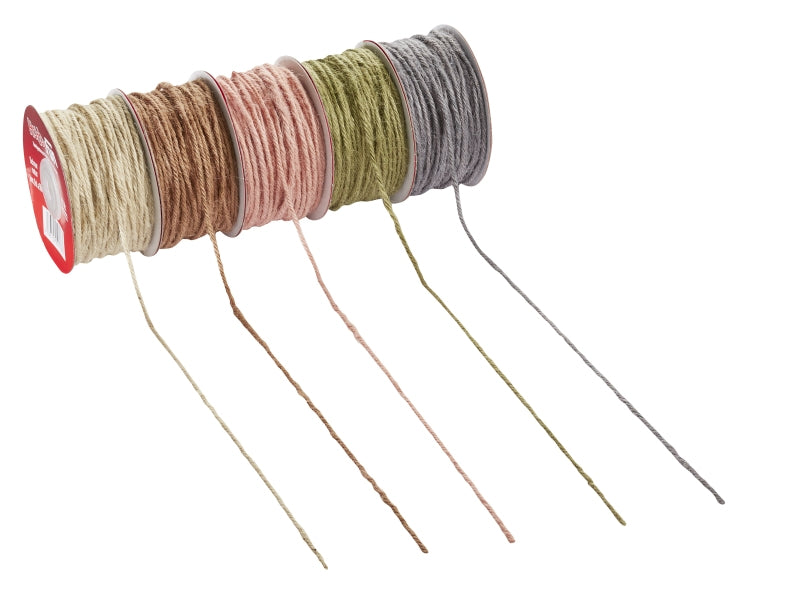 HobbyFun Jutekordel, Grau Ø 2 mm × 50 m