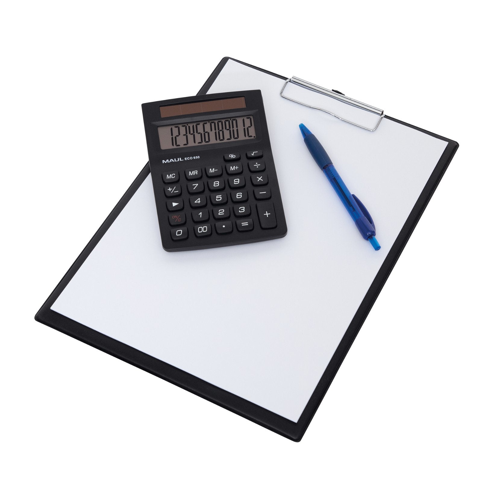 MAUL Taschenrechner ECO 650 – 12-stellig – Solar – Schwarz