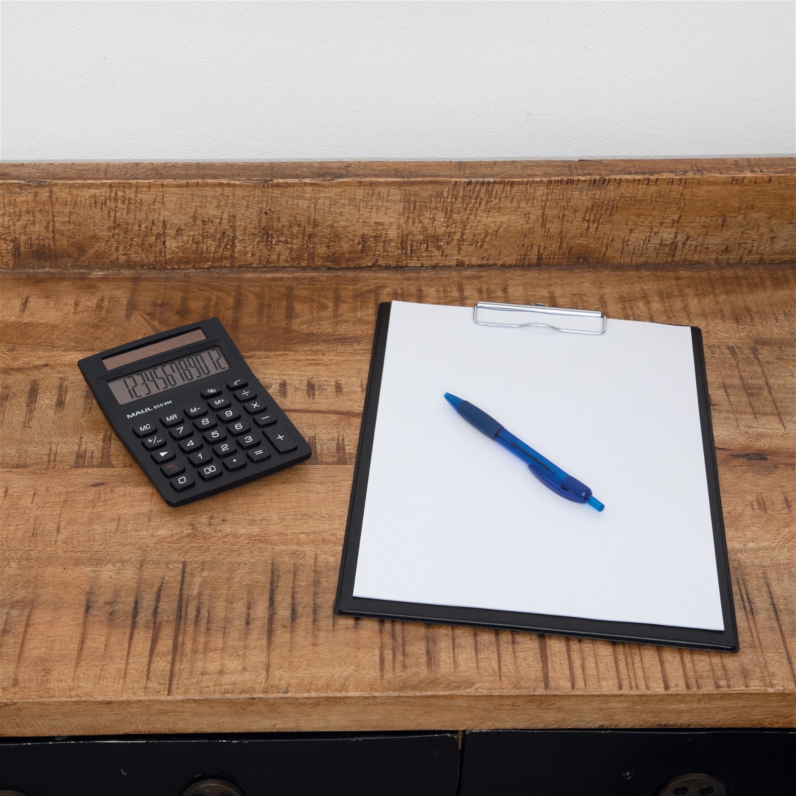 MAUL Taschenrechner ECO 650 – 12-stellig – Solar – Schwarz