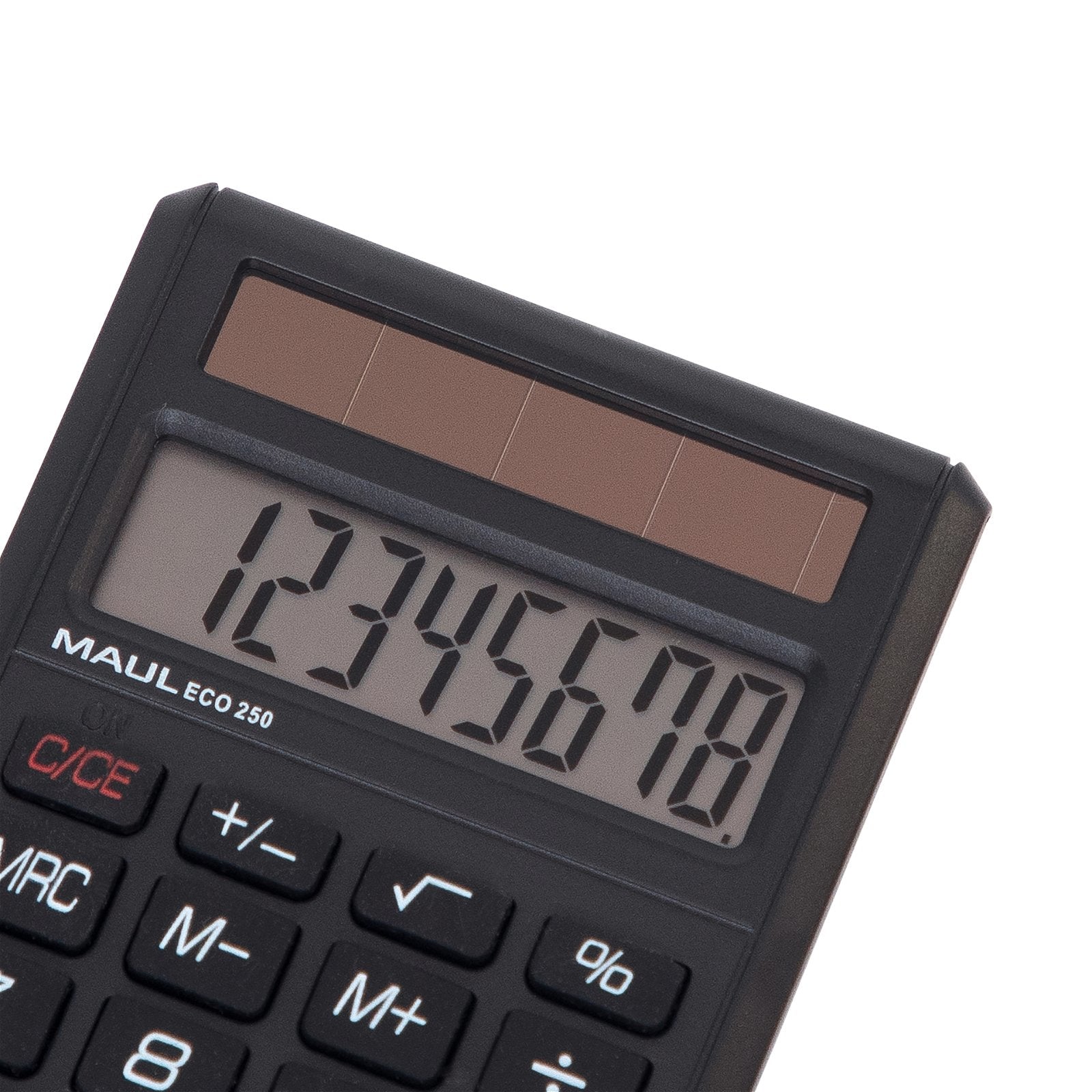 Maul Taschenrechner ECO 250 – 8-stellig – Solar – Schwarz