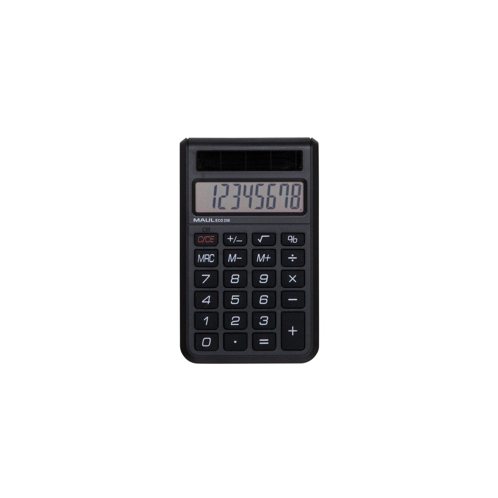 Maul Taschenrechner ECO 250 – 8-stellig – Solar – Schwarz