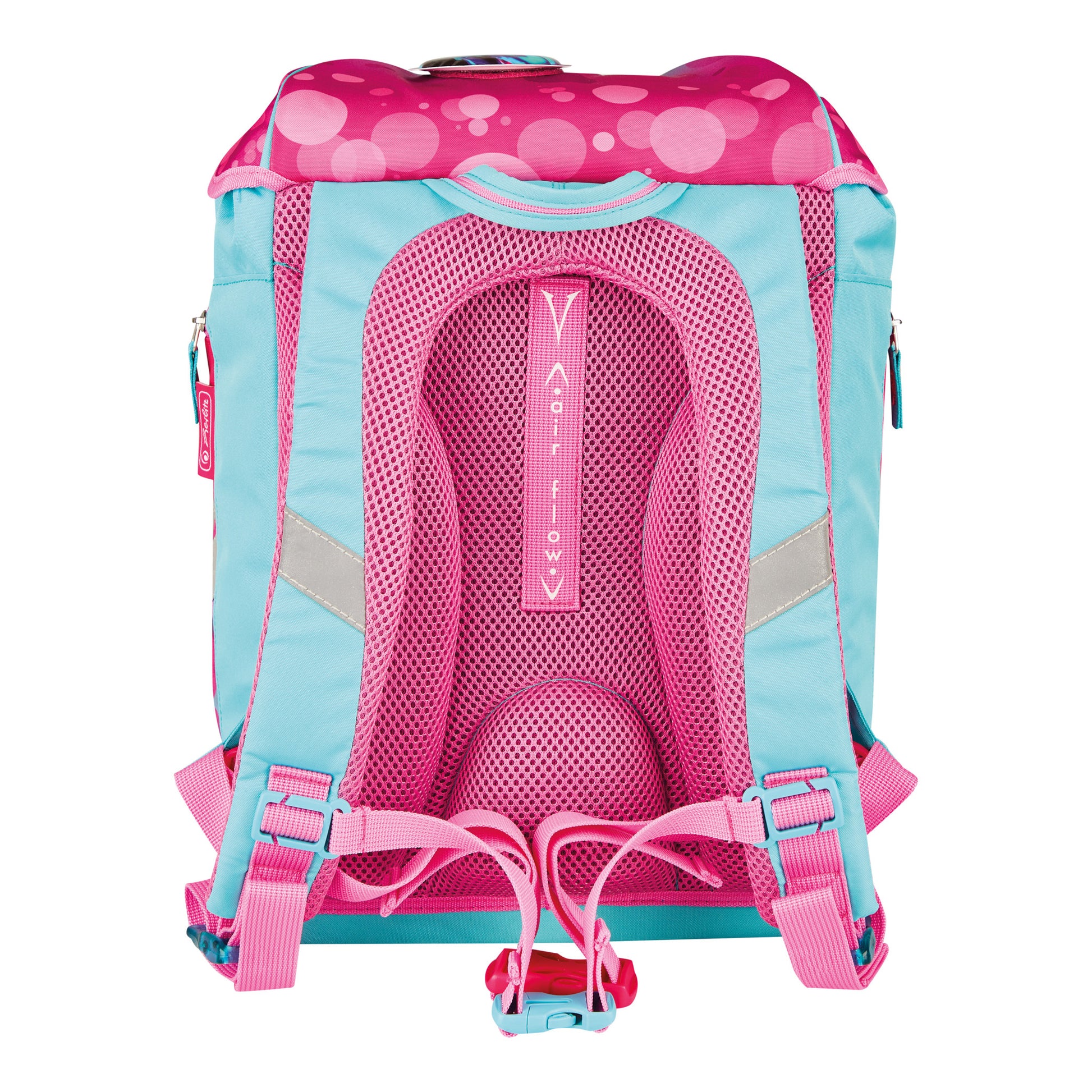 Herlitz SoftLight Plus – Schulrucksack-Set 5-teilig, Pink Bubbles, 16 l, 28×38×23 cm, Magnetschloss