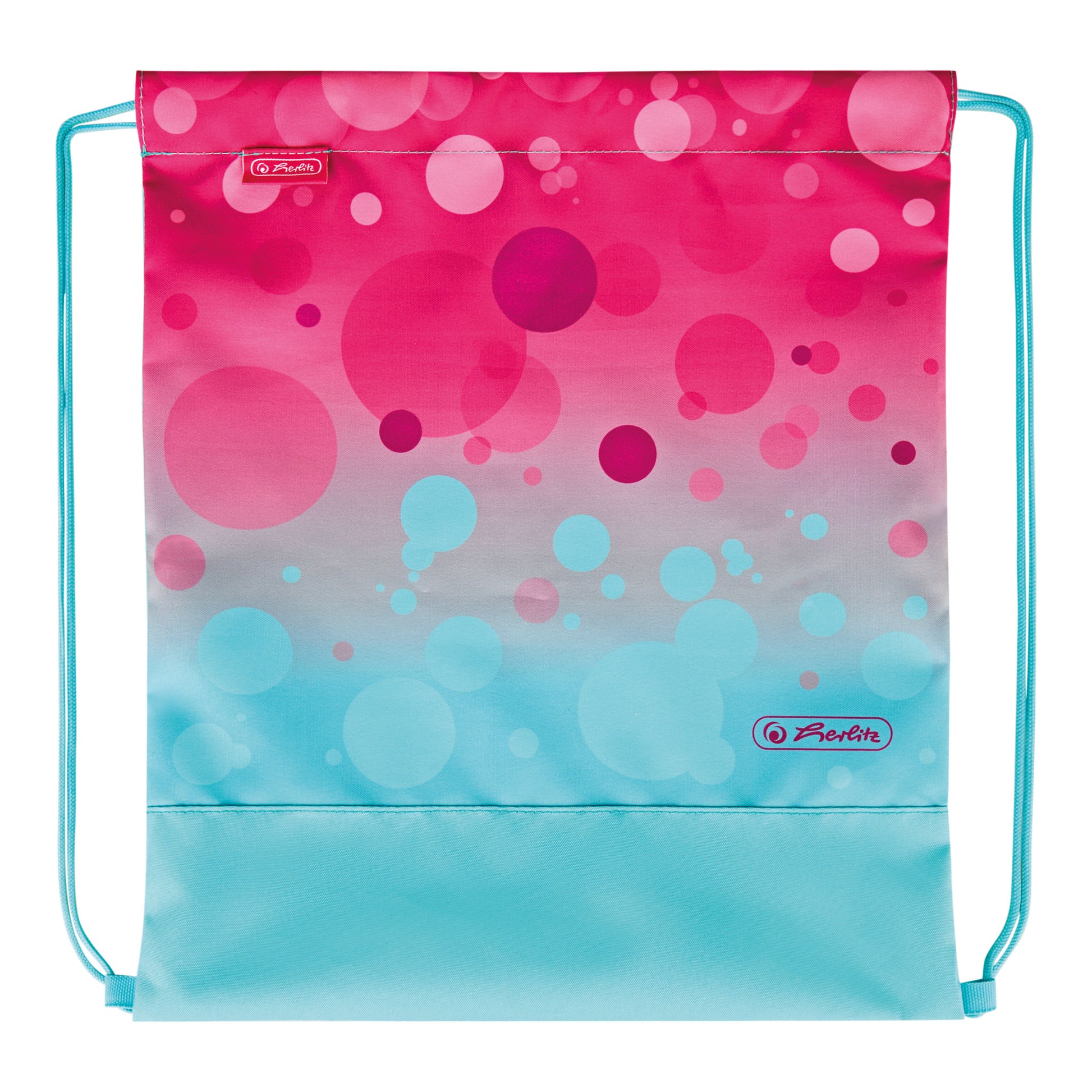Herlitz SoftLight Plus – Schulrucksack-Set 5-teilig, Pink Bubbles, 16 l, 28×38×23 cm, Magnetschloss
