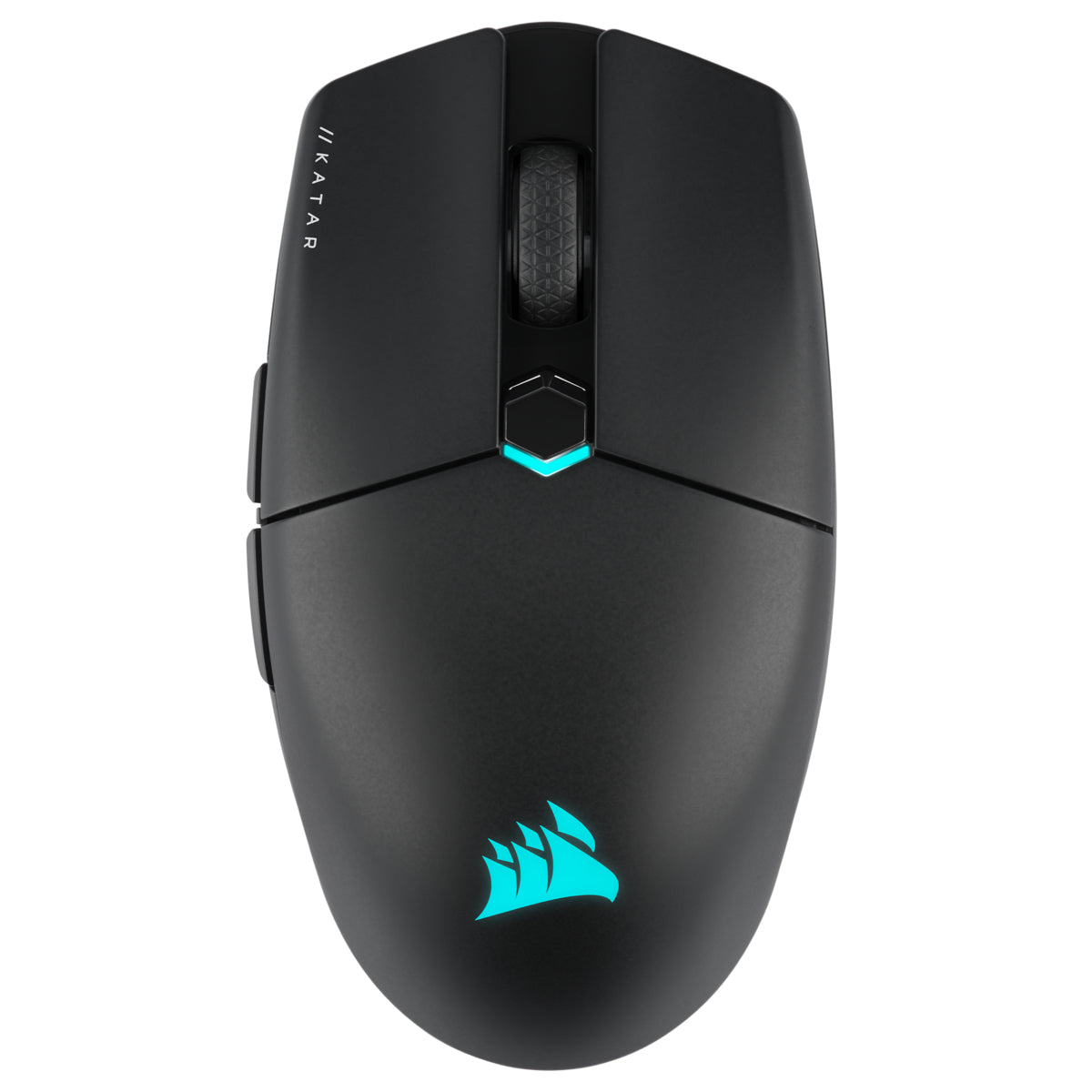 Corsair KATAR ELITE Wireless Gaming-Maus – kabellos, 6 Tasten, für Rechtshänder, integrierter Speicher, schwarz