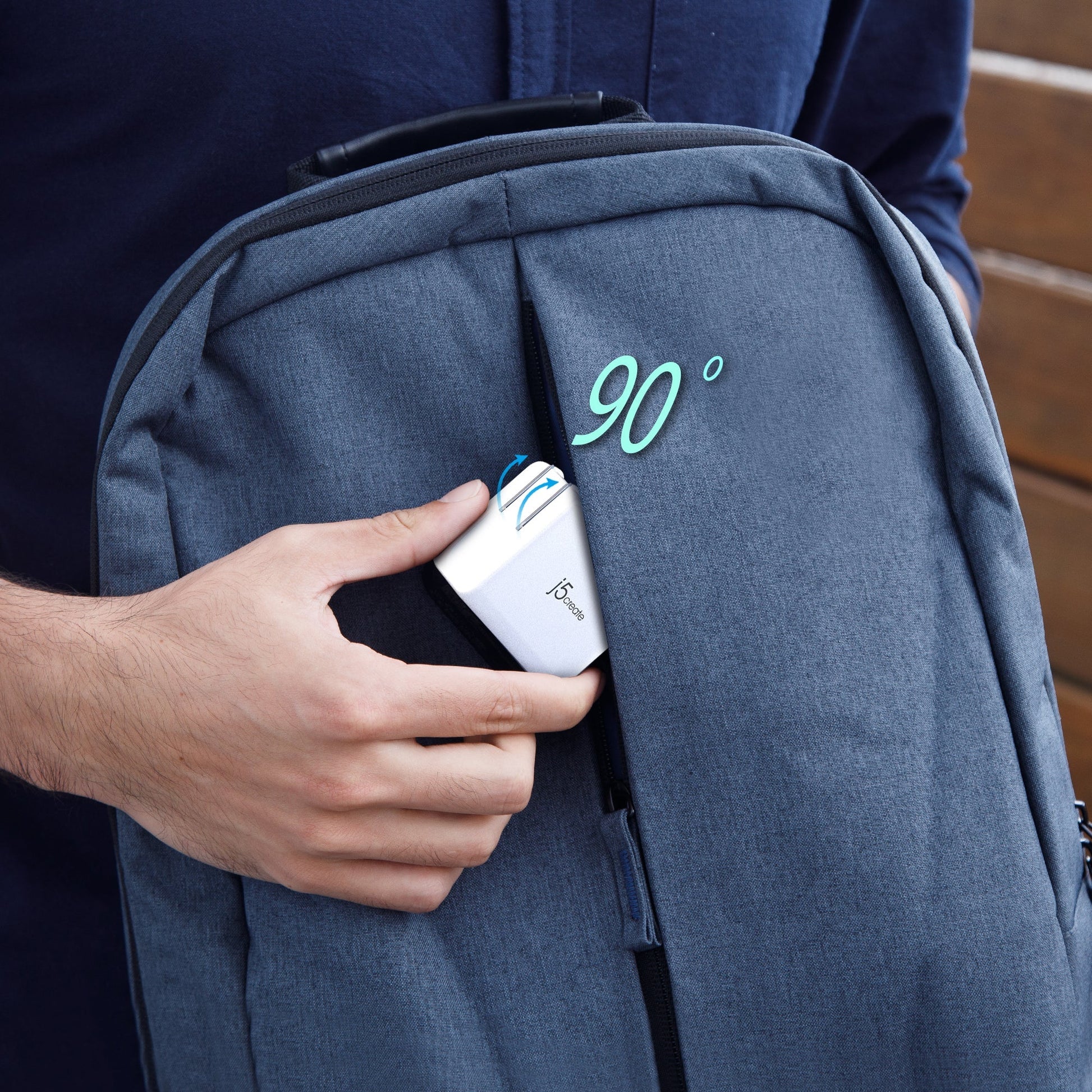 j5create Ladegerät (UK) – 65 W, 3× USB-C, GaN