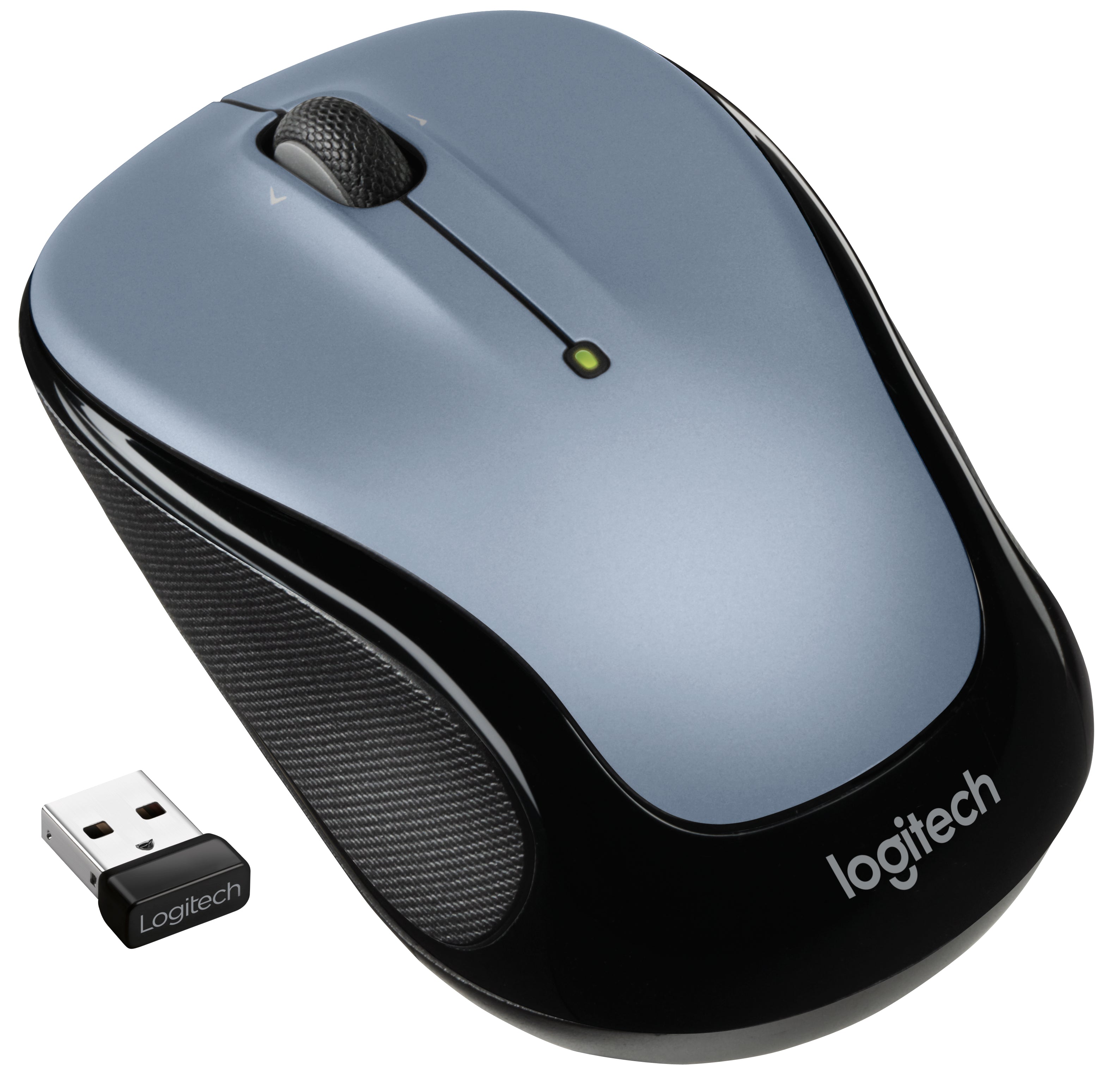 Logitech M325s – Maus – Kabellos (2,4 GHz), 1000 DPI, beidhändig, Schwarz/Grau