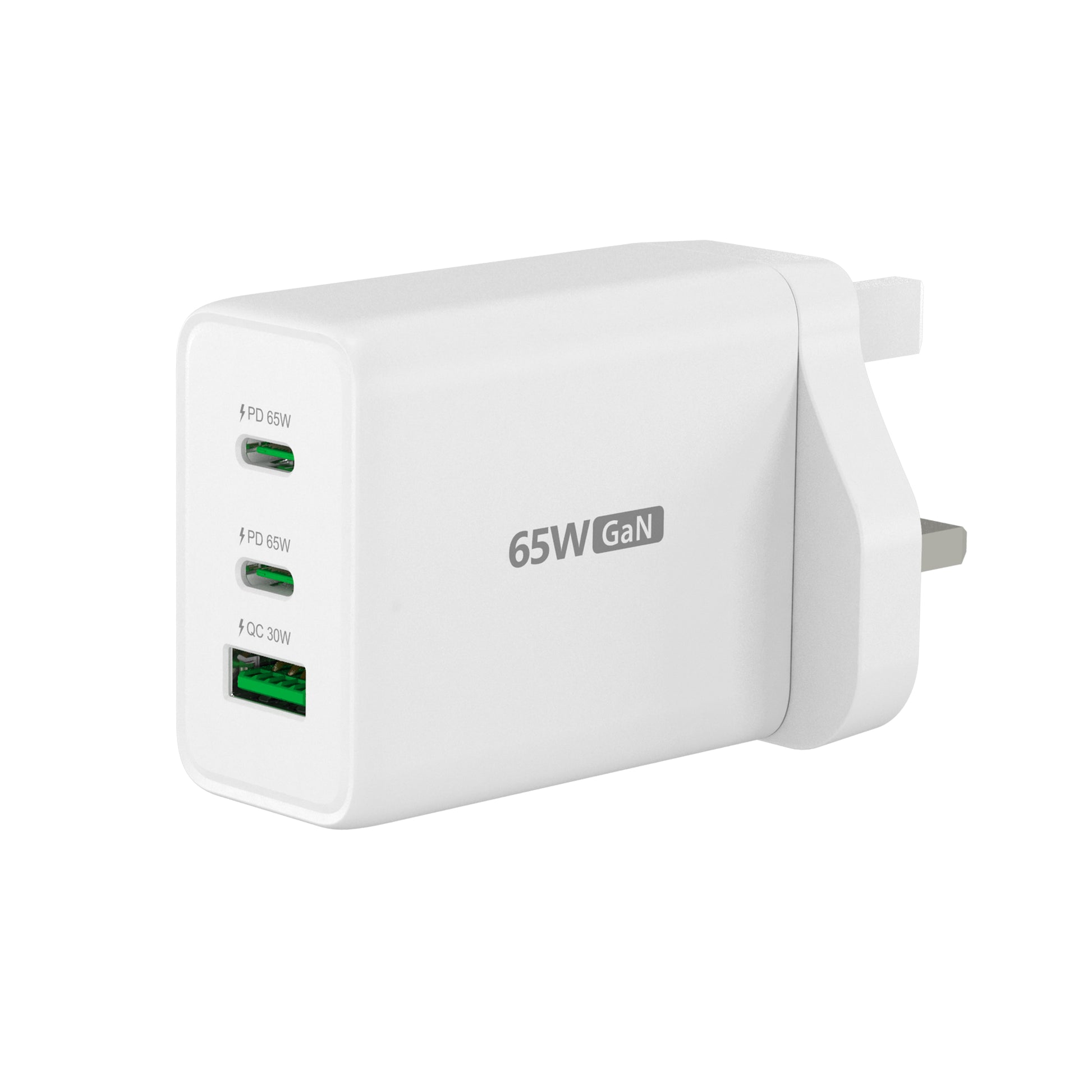 j5create Ladegerät (UK) – 65 W, 3× USB-C, GaN