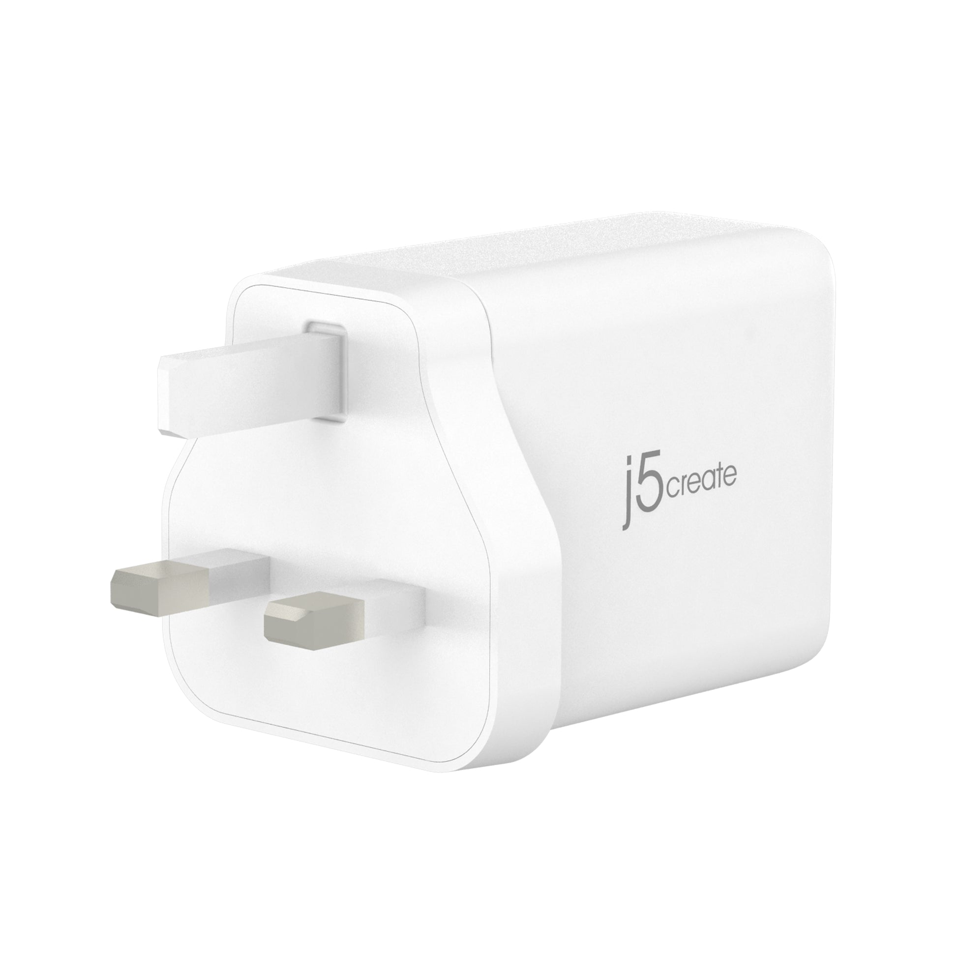 j5create Ladegerät (UK) – 65 W, 3× USB-C, GaN