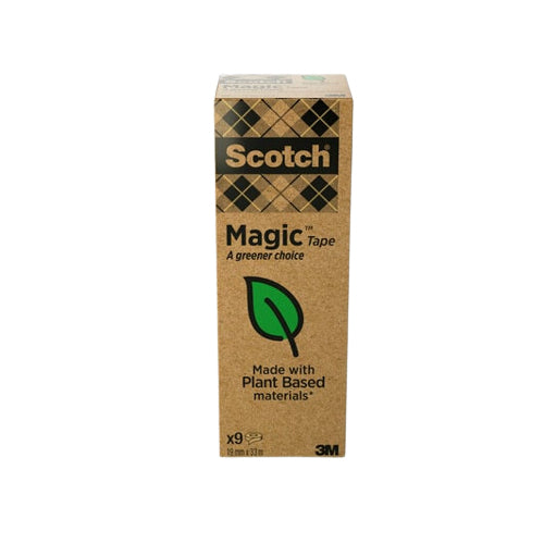Scotch Klebeband Magic 900 – permanent, matt, Zelluloseazetat, 19 mm × 33 m, transparent, 9 Rollen