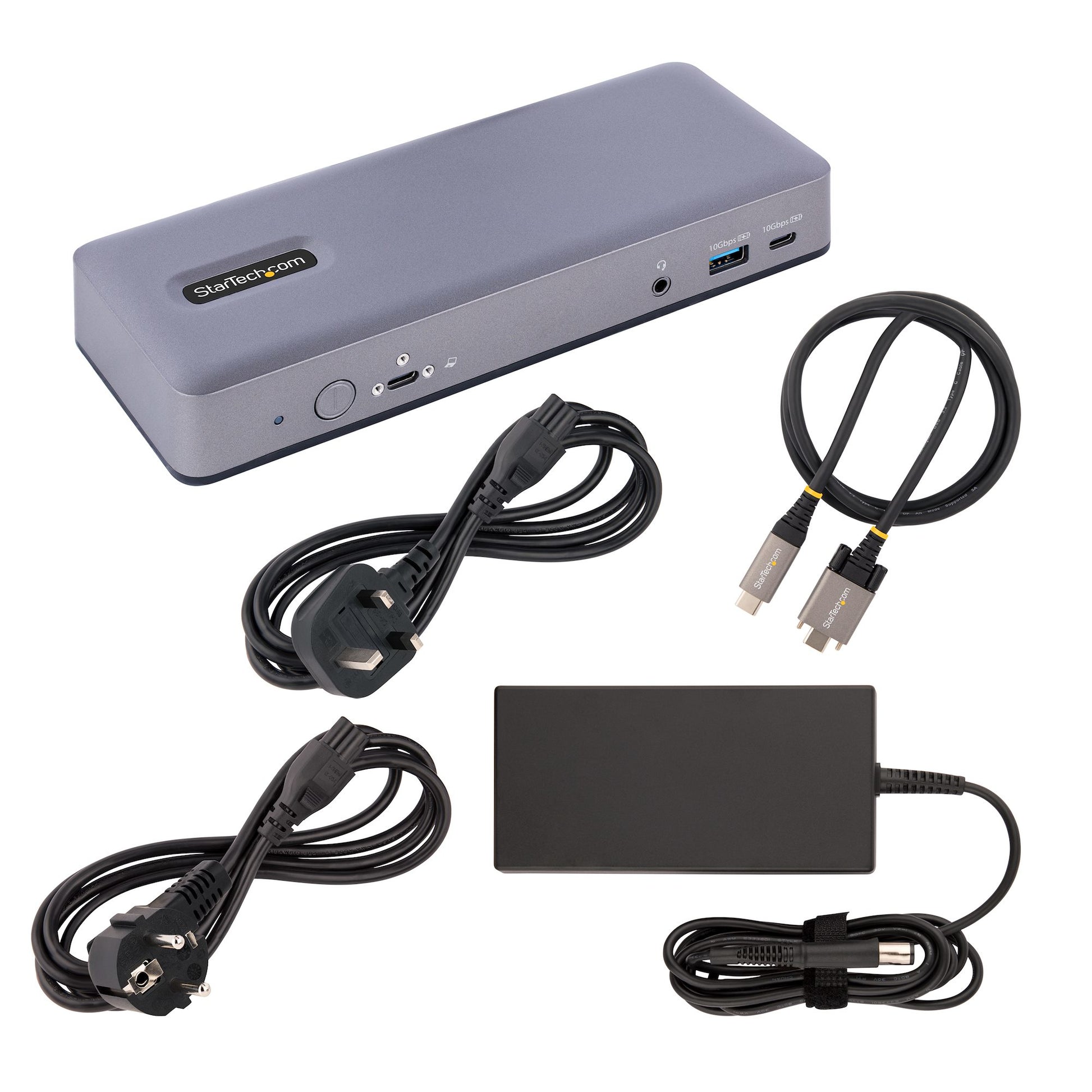 StarTech.com Dockingstation – USB-C, 2× DP, 2× HDMI, 5× USB-A, 60 W PD, GbE, 3,5 mm Audio, für ChromeOS