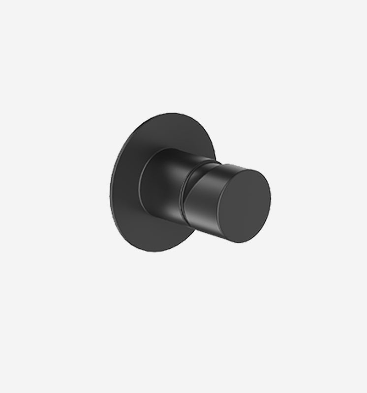 Webert ONE-B Unterputz-Badebatterie – Einhebelmischer, Metall, Schwarz