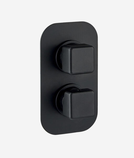 Webert ONE-X Unterputz-Badebatterie – Einhebelmischer, Metall, Schwarz matt