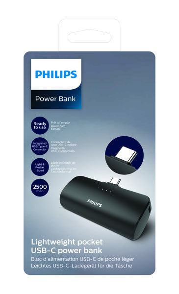 Philips Powerbank 2'500 mAh – schwarz