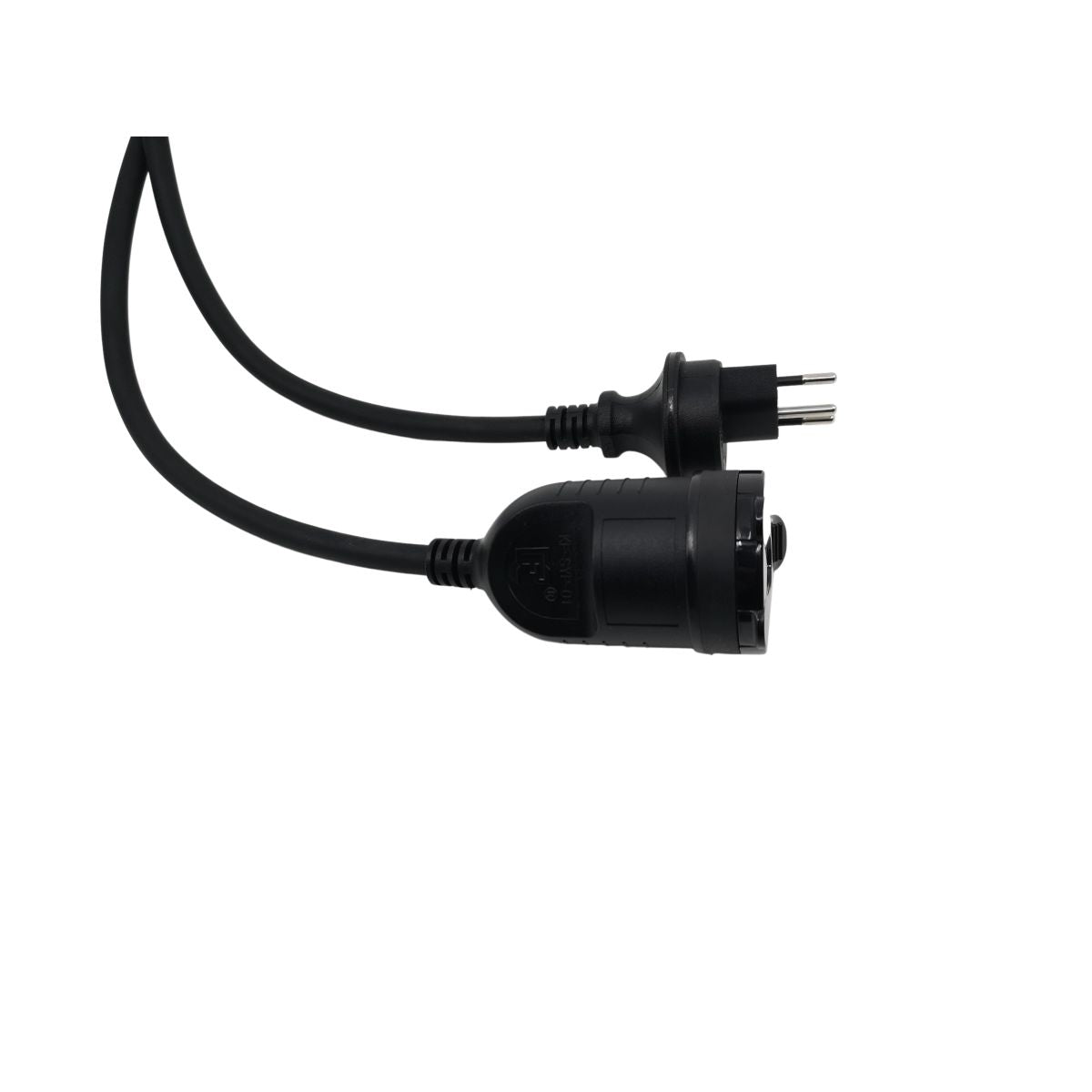 Elbro Verlängerungskabel – T13–T13, 10 m, IP55, Aussen, 3×1 mm², Schwarz