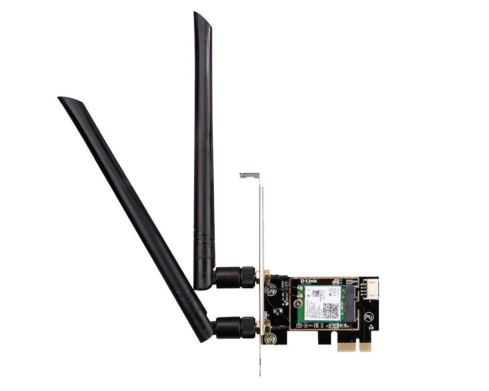 D-Link DWA-X582 – PCIe WLAN-Adapter – Wi-Fi 6, 3,0 Gbit/s, Bluetooth 5.0