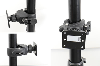 Brodit 216254 – VESA-Adapterplatte – VESA 50×42 mm – drehbar, neigbar – Schwarz