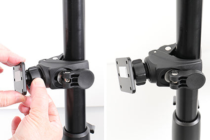Brodit 216254 – VESA-Adapterplatte – VESA 50×42 mm – drehbar, neigbar – Schwarz