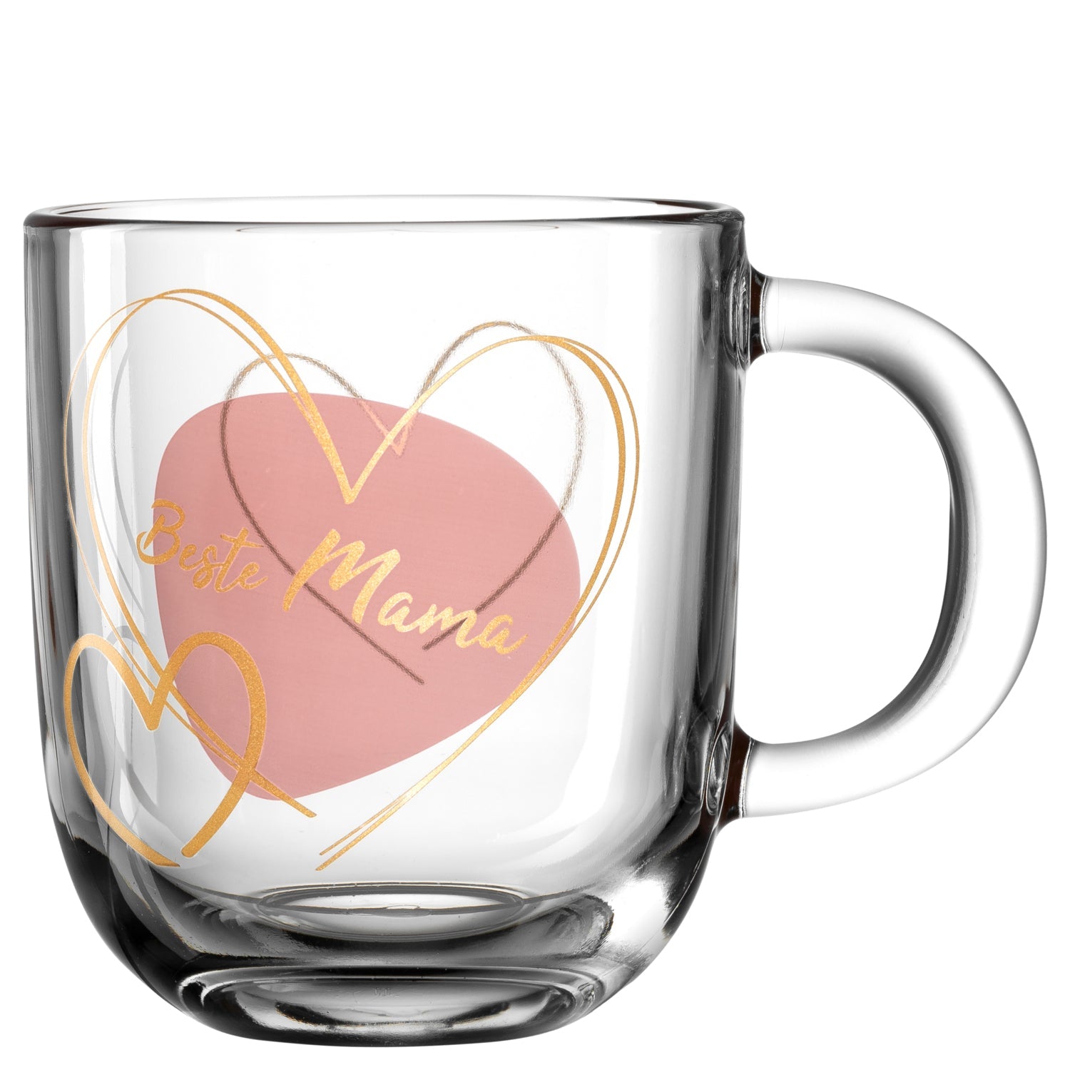 LEONARDO Tasse Emozione – 400 ml, Ø 8,7 cm, H 15,0 cm, Kalk-Natron-Glas, Transparent, mikrowellengeeignet