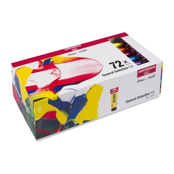 Royal Talens Amsterdam – Acryl Standard – Acrylfarbe – Set – 72 Farben, 72 × 20 ml
