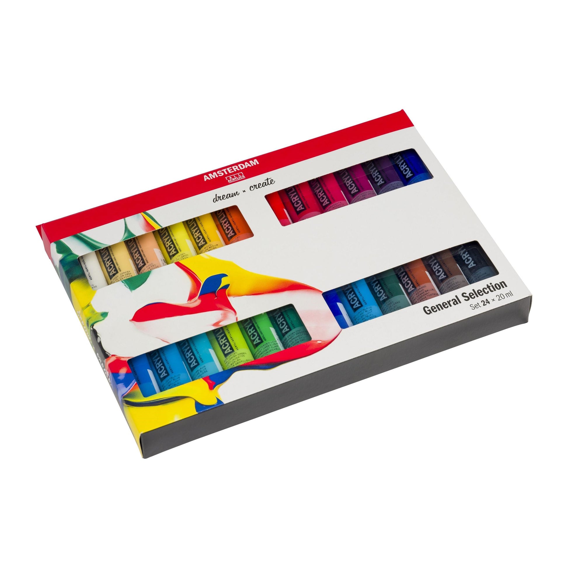 Royal Talens Amsterdam – Acryl Standard – Acrylset – 24 Farben, 24 × 20 ml