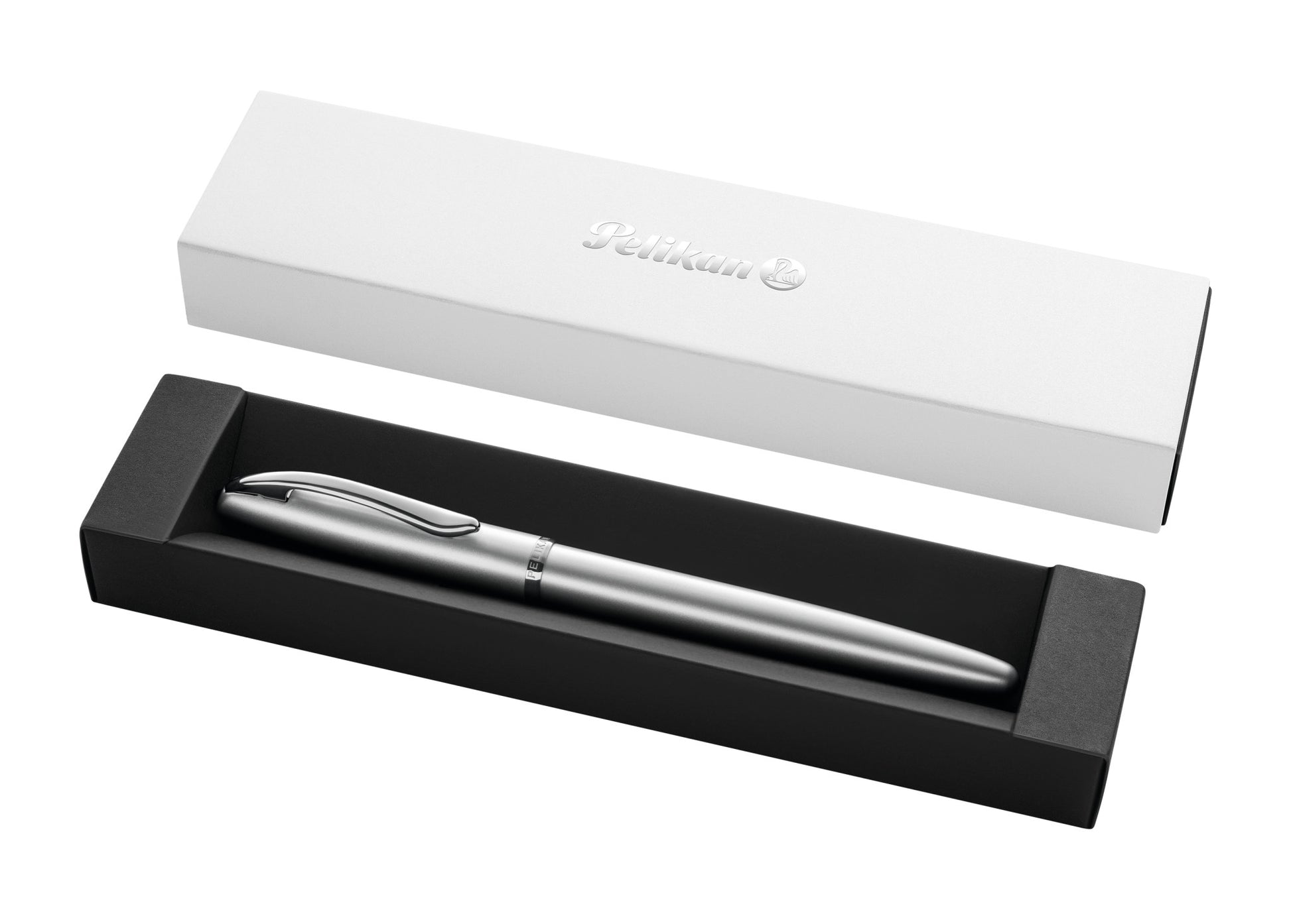 Pelikan Jazz Noble Elegance – Füllfederhalter – M – Silber – Edelstahl – Geschenkbox