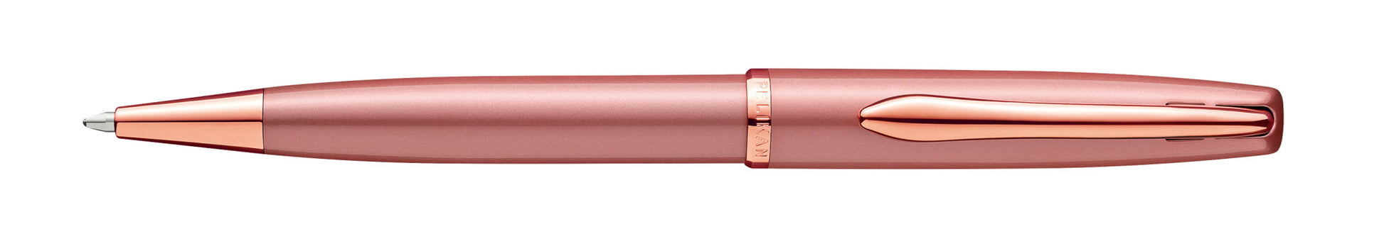 Pelikan Jazz Noble Elegance Schreibgeräte-Set – Kugelschreiber + Füllfederhalter – Mittel – Blau – Rosé