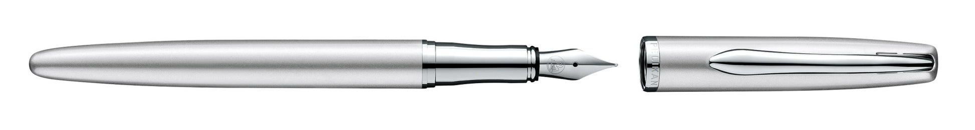 Pelikan Jazz Noble Elegance – Füllfederhalter – M – Silber – Edelstahl – Geschenkbox