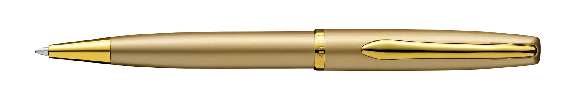 Pelikan Jazz Noble Elegance K36 Kugelschreiber – Blau, Mittel, Druck, Metall, Gold, Geschenkbox, 1er Pack