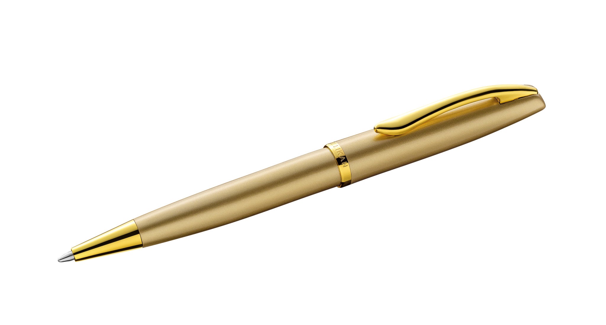 Pelikan Jazz Noble Elegance Kugelschreiber – Blau, Medium, Druck, Metall, Gold, dokumentenecht, 1er Pack