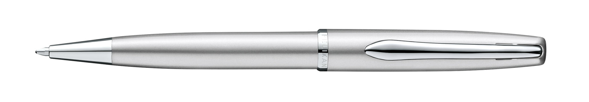 Pelikan Jazz Noble Elegance Schreibgeräte-Set – Kugelschreiber + Füllfederhalter – Blau – Silber – 2-teilig