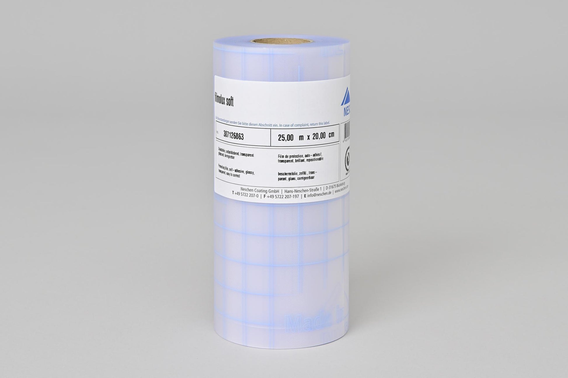 Filmolux Soft Klebefolie – glänzend, wiederablösbar – 61,0 × 2500,0 cm