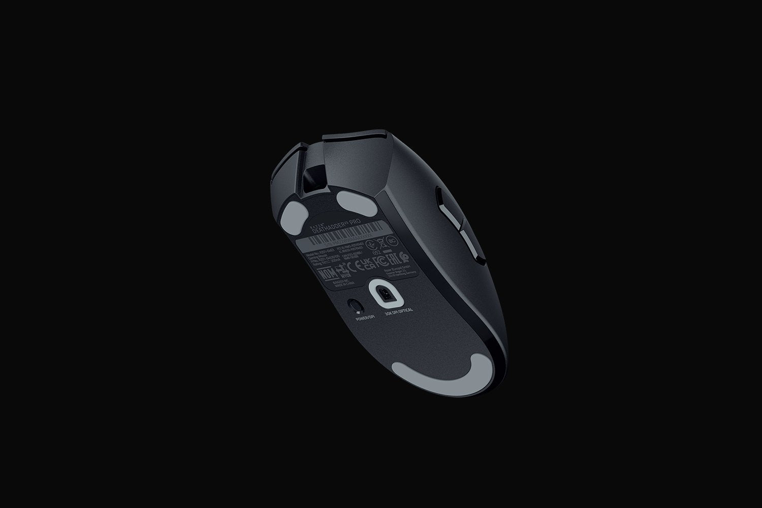 Razer DeathAdder V3 Pro Gaming-Maus – kabellos, 30'000 dpi, 1'000 Hz, 5 Tasten, für Rechtshänder, schwarz