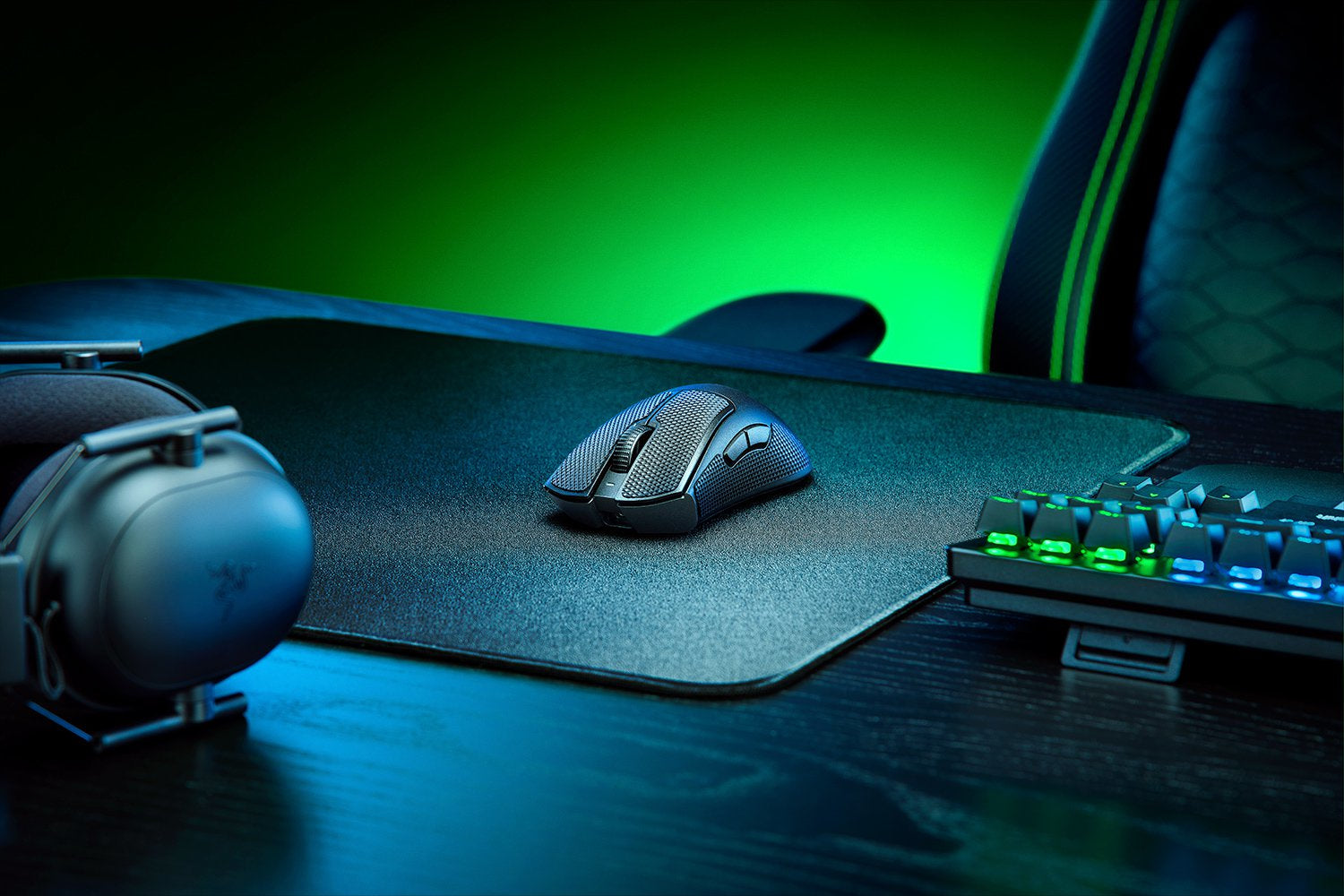 Razer DeathAdder V3 Pro Gaming-Maus – kabellos, 30'000 dpi, 1'000 Hz, 5 Tasten, für Rechtshänder, schwarz