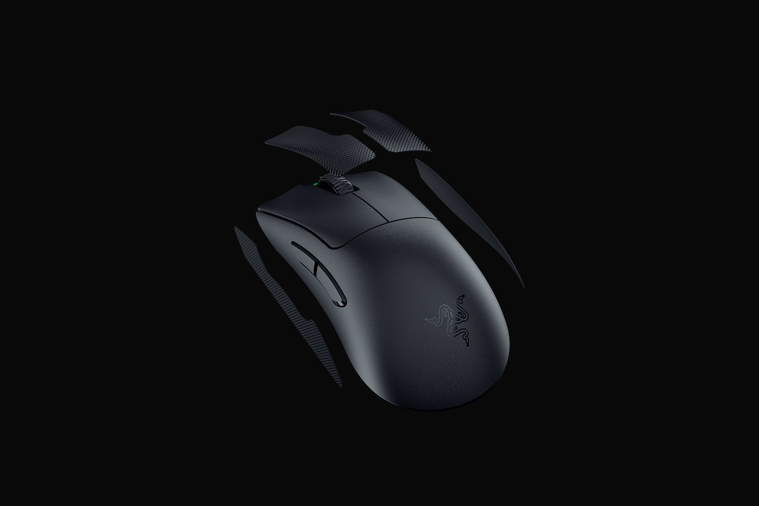 Razer DeathAdder V3 Pro Gaming-Maus – kabellos, 30'000 dpi, 1'000 Hz, 5 Tasten, für Rechtshänder, schwarz