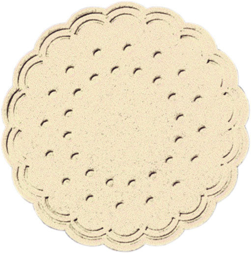 Duni Untersetzer – 250er Set, Ø 7,5 cm, Papier, Beige, 8-lagig, für Glas