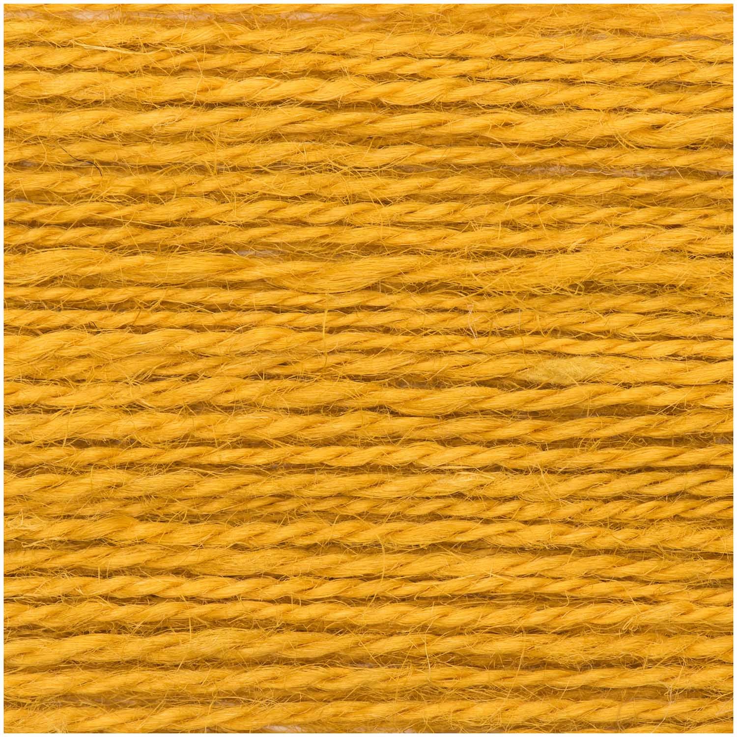 Rico Design Creative Natur Garn Senfgelb – 50 g, 100 m, Nadel 3,5 mm, 100% Hanf, 1 Stk.