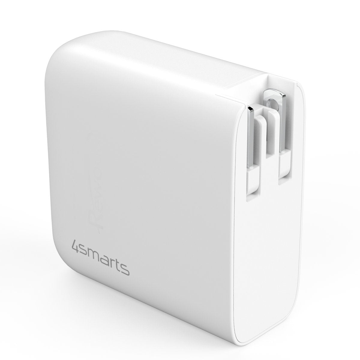 4smarts Flex USB-Ladegerät 65 W – PD, GaN – USB-C×2, USB-A×1 – für Smartphones und Ähnliche – weiss