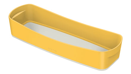 Leitz Aufbewahrungsbox – für DIN lang, gelb, Polystyrol (PS), B 307 × H 105 × T 55 mm