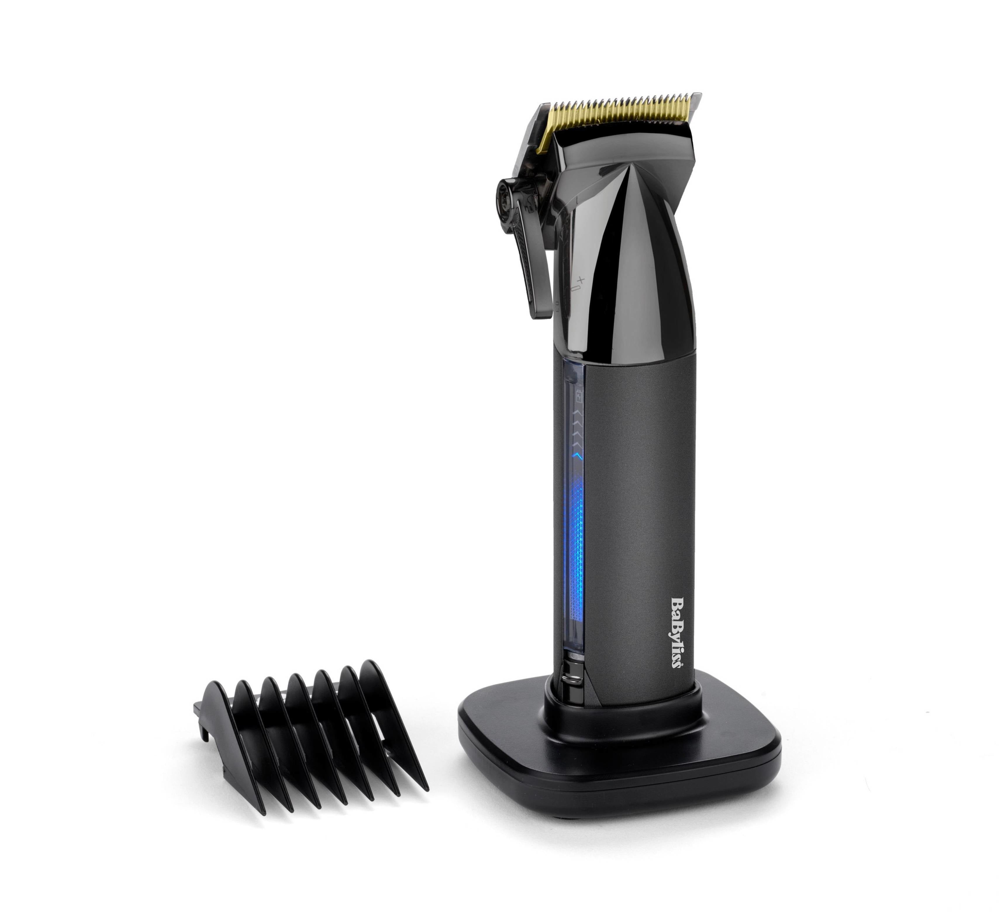 BaByliss Haarschneider E991E – kabellos, 180 Min Akku, Titanmesser, 10 Aufsätze – schwarz, chrom