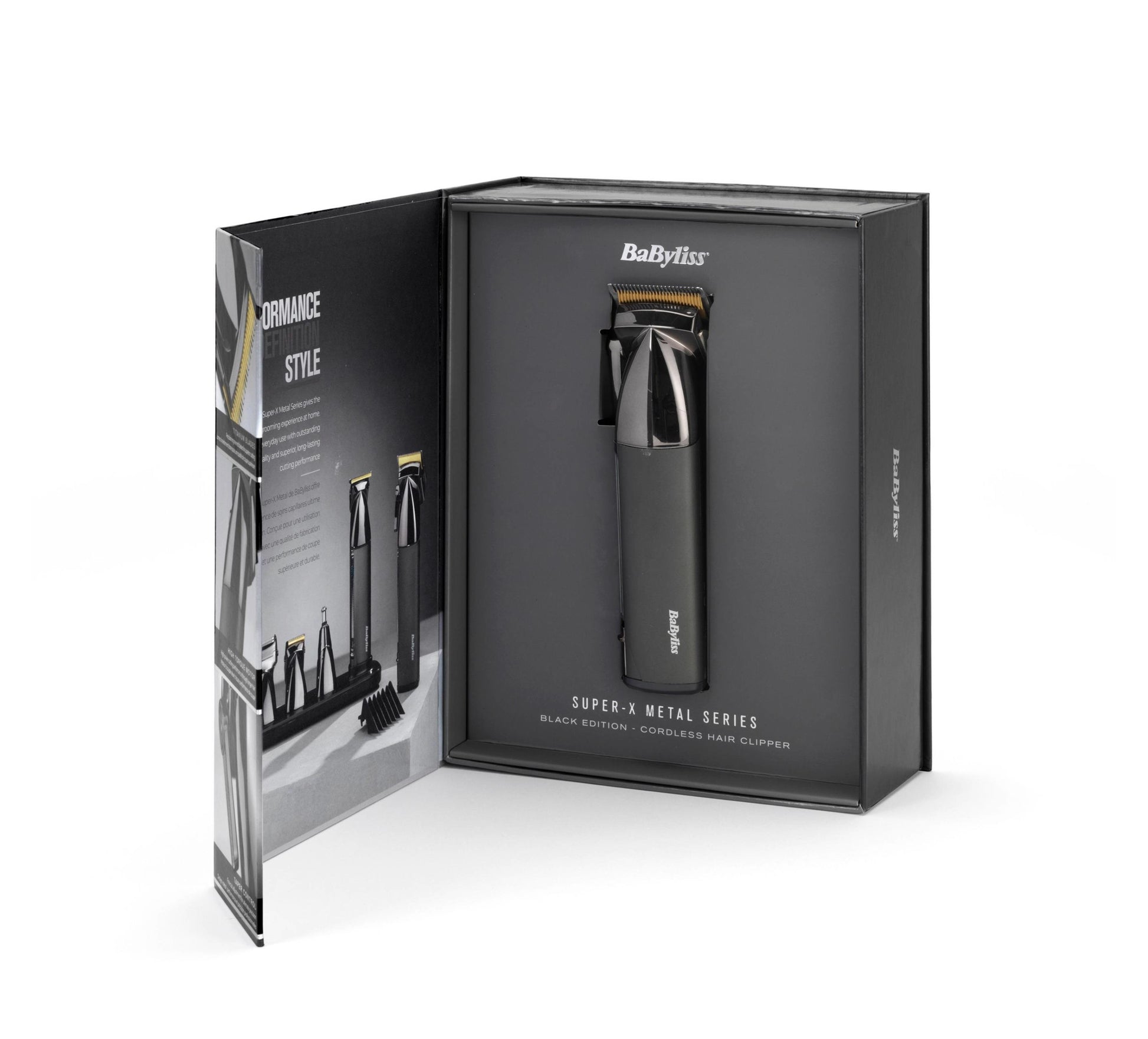 BaByliss Haarschneider E991E – kabellos, 180 Min Akku, Titanmesser, 10 Aufsätze – schwarz, chrom
