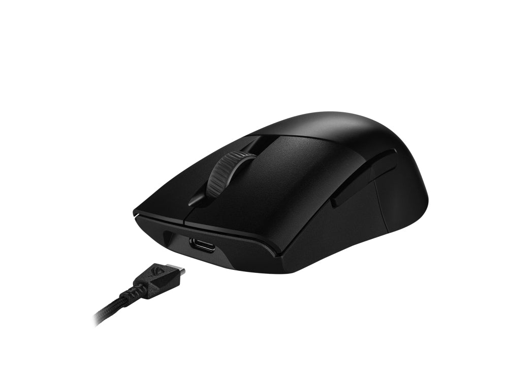 ASUS ROG Keris Wireless Aimpoint BK – Gaming-Maus – Kabellos (Bluetooth/2,4 GHz), 36000 DPI, rechts
