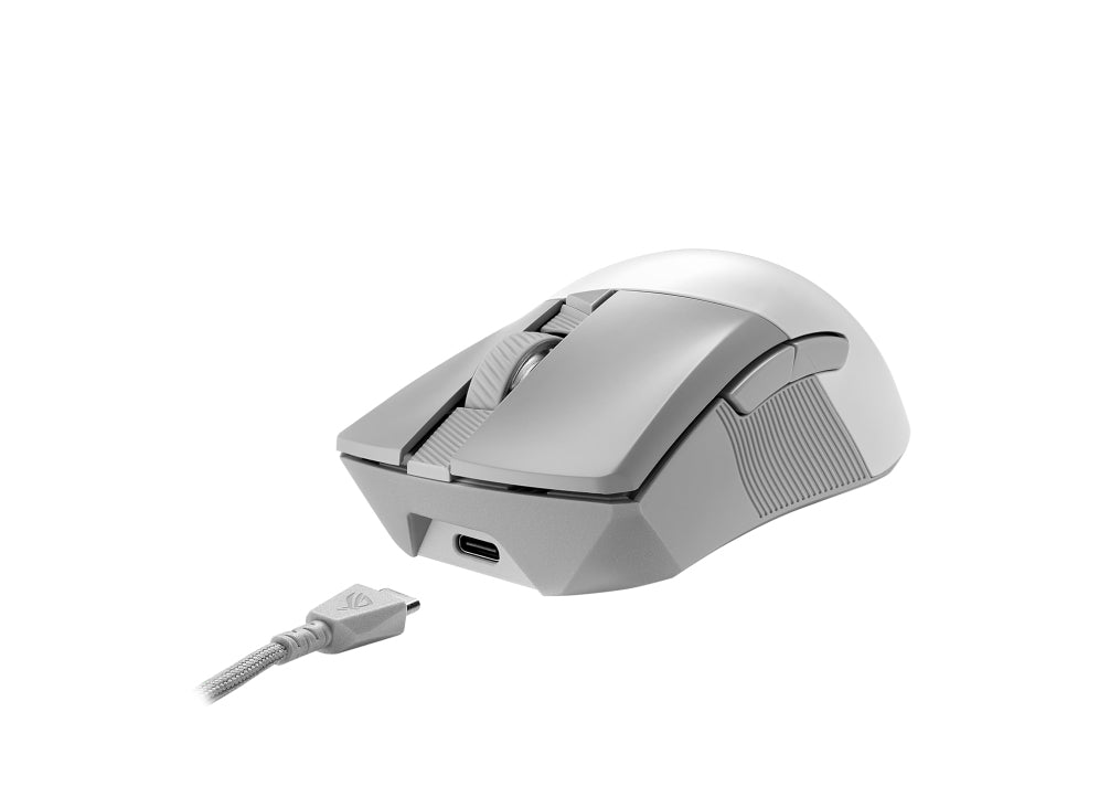 ASUS ROG Gladius III Wireless Aimpoint – Gaming-Maus, rechts, optisch, 36000 DPI, RGB, weiss