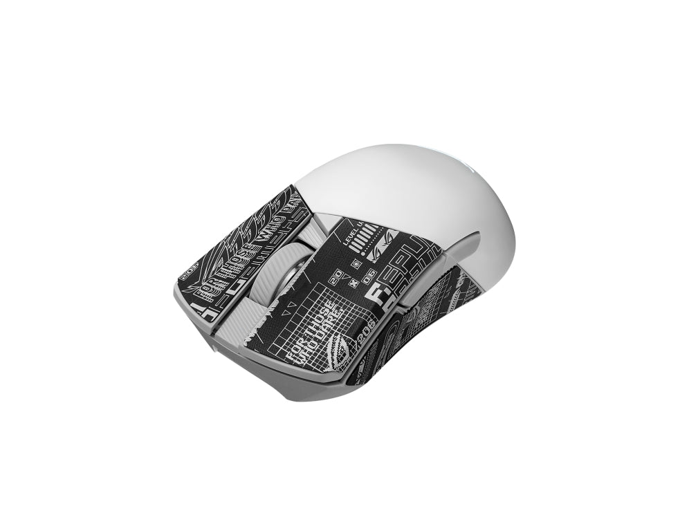 ASUS ROG Gladius III Wireless Aimpoint – Gaming-Maus – Kabellos (Bluetooth/2,4 GHz), 36000 DPI, Rechts, Weiss